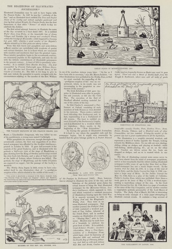 Początki dziennikarstwa ilustrowanego (grafika) autorstwa English School