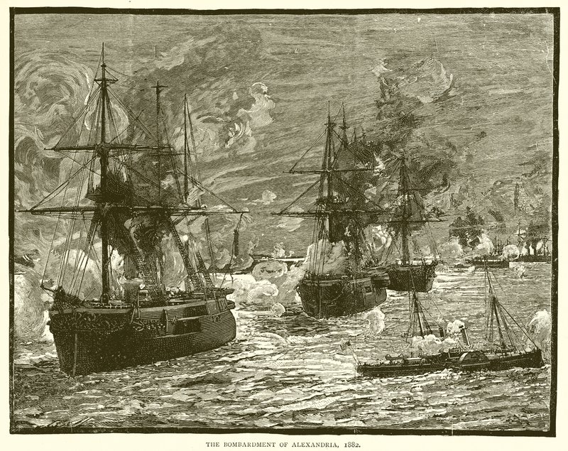 Bombardowanie Aleksandrii, 1882 r. autorstwa English School