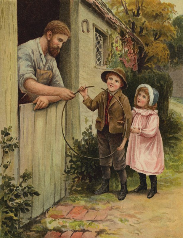 The Broken Hoop (chromolitho) autorstwa English School