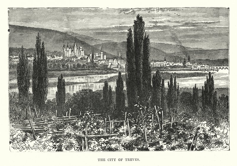 Miasto Treves (rycina) autorstwa English School