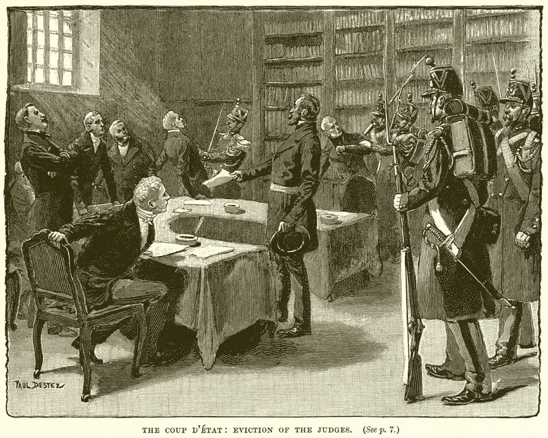 Detat zamachu: eksmisja sędziów autorstwa English School