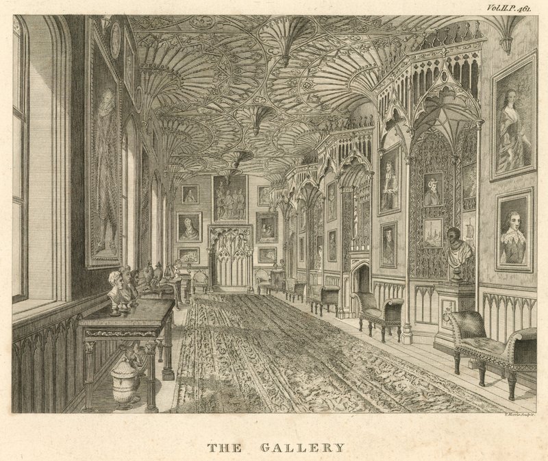 Galeria w Strawberry Hill, Twickenham, Londyn autorstwa English School