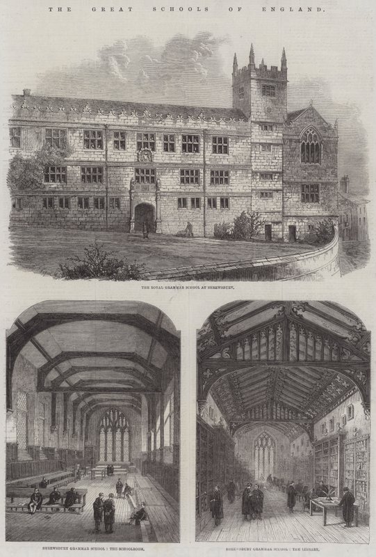 The Great Schools of England (Grawerowanie) autorstwa English School