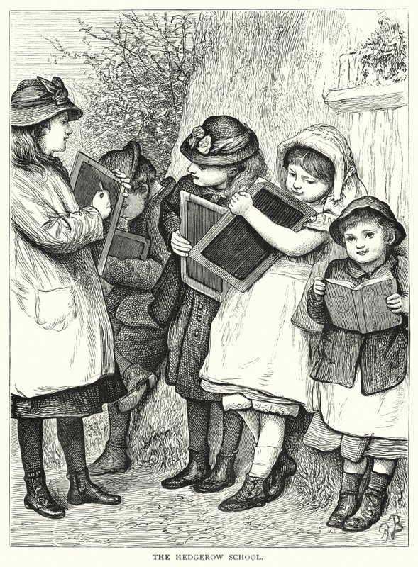 Szkoła Hedgerow (grafika) autorstwa English School