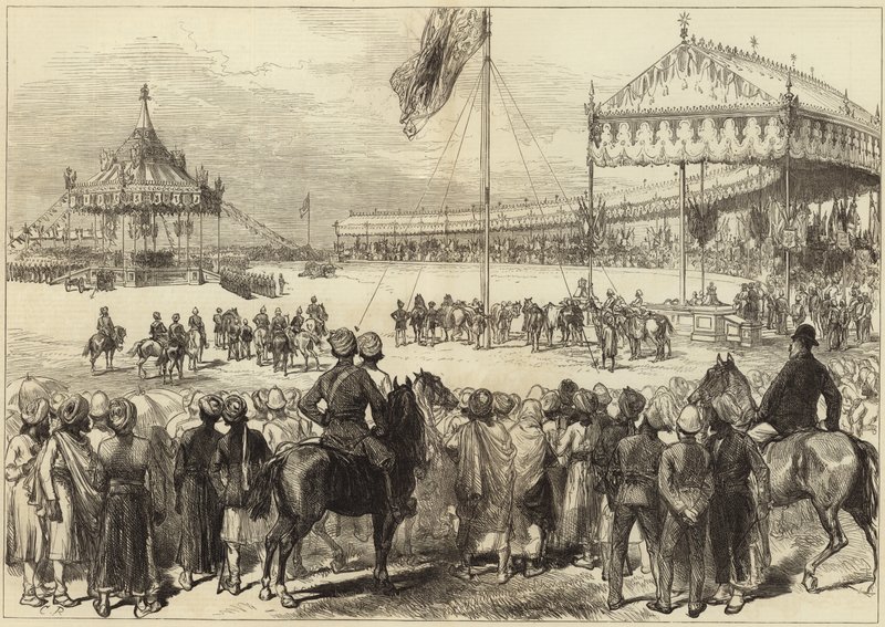 Imperial Durbar w Delhi autorstwa English School