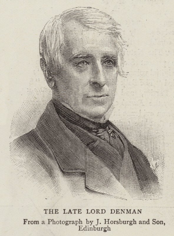 Późny Lord Denman (rycina) autorstwa English School