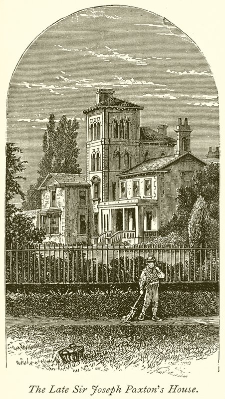 Dom zmarłego sir Josepha Paxtona autorstwa English School