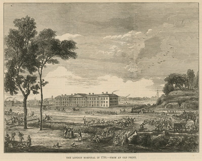 Szpital w Londynie w 1753 r. autorstwa English School