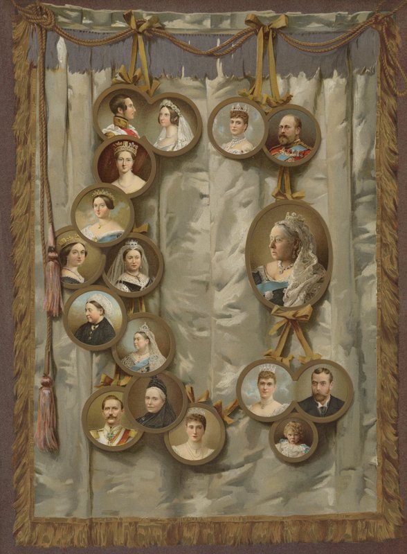 Jubileusz Królowej (chromolitho) autorstwa English School