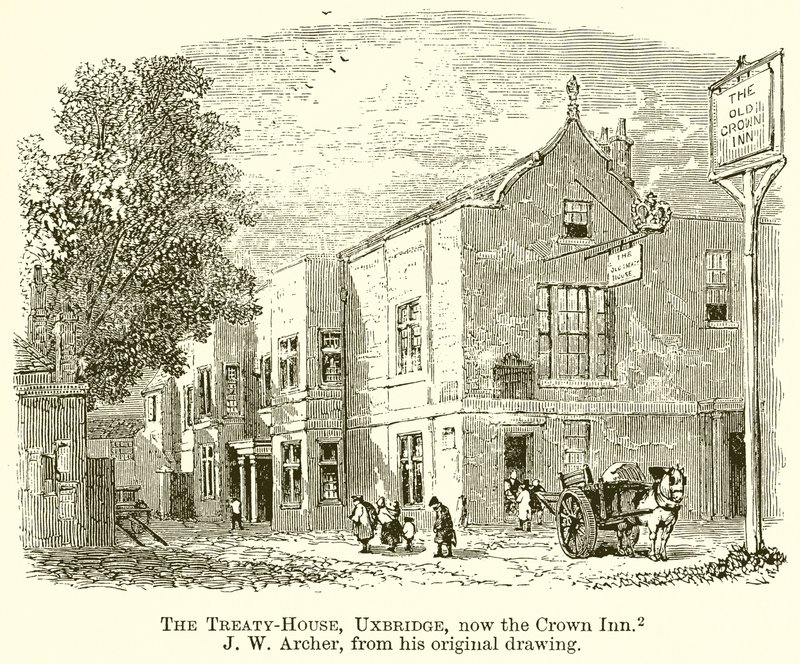Traktat-House, Uxbridge, obecnie Crown Inn autorstwa English School