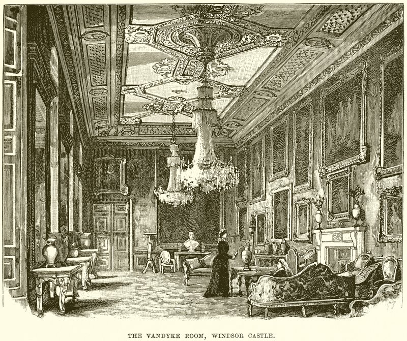Pokój Vandyke, zamek Windsor autorstwa English School