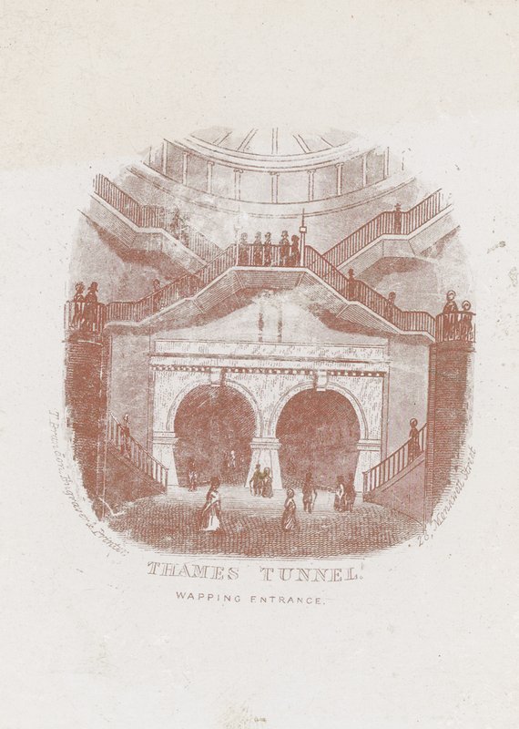 Wapping Wejście do tunelu Tamizy autorstwa English School