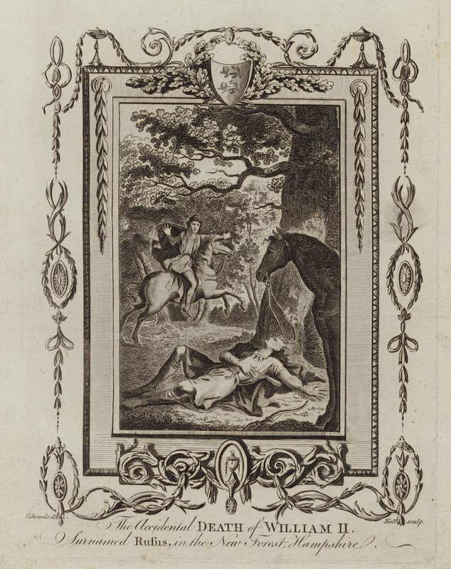 Przypadkowa śmierć Wilhelma II autorstwa English School