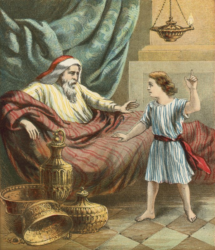 Chłopiec Samuel z Eliu autorstwa English School