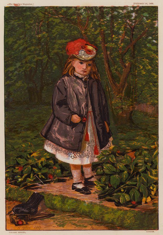Świt sumienia (kolorowa litografia) autorstwa English School