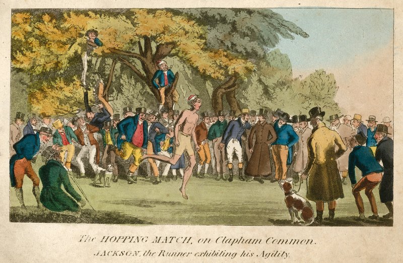 Mecz skaczący na Clapham Common autorstwa English School