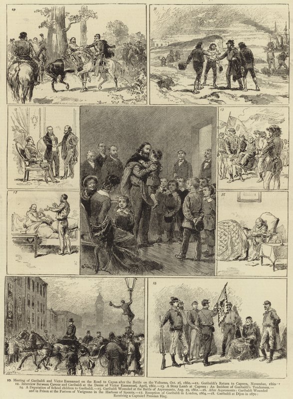 Życie Giuseppe Garibaldi autorstwa English School
