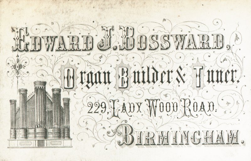 Karta handlowa, Edward J Bossward autorstwa English School