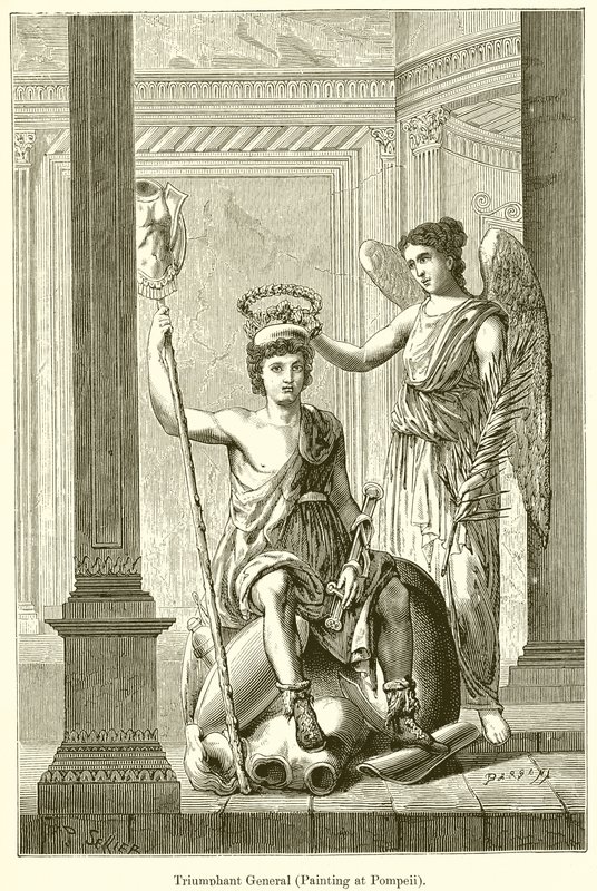 Generał triumfujący (malarstwo w Pompejach) autorstwa English School