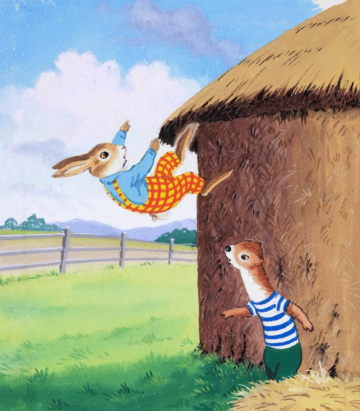 Tufty spada z dachu autorstwa English School