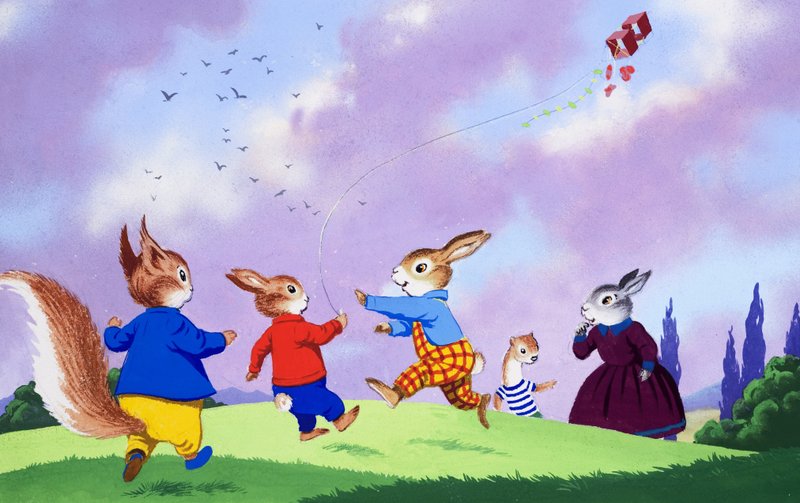 Tufty puszcza latawiec autorstwa English School