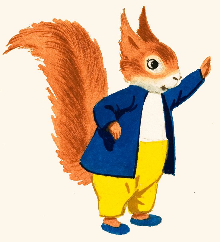 Tufty wiewiórka bezpieczeństwa drogowego autorstwa English School