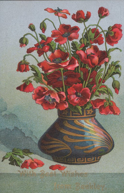 Wazon z makami (chromolitho) autorstwa English School