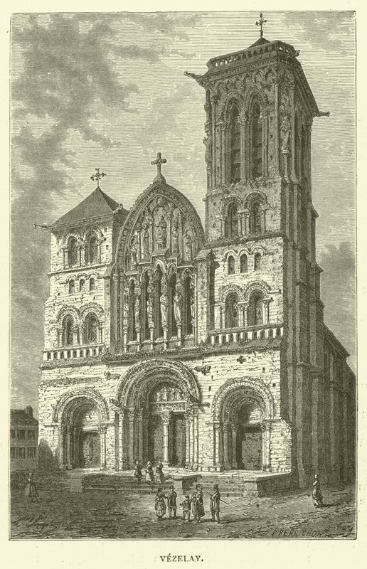 Vezelay (grawerowanie) autorstwa English School