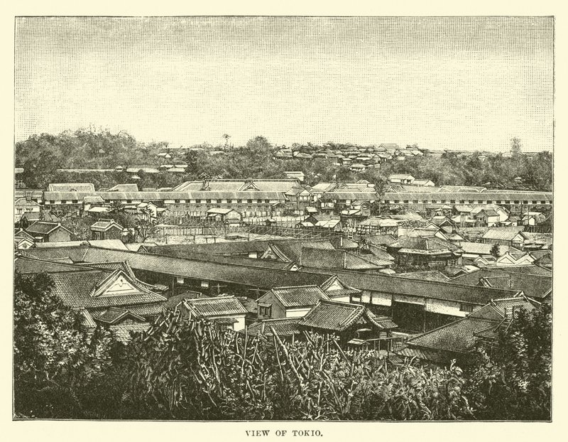 Widok Tokio autorstwa English School