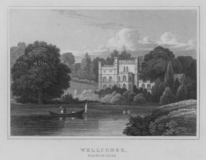Welcombe, Warwickshire (grawerowanie) autorstwa English School
