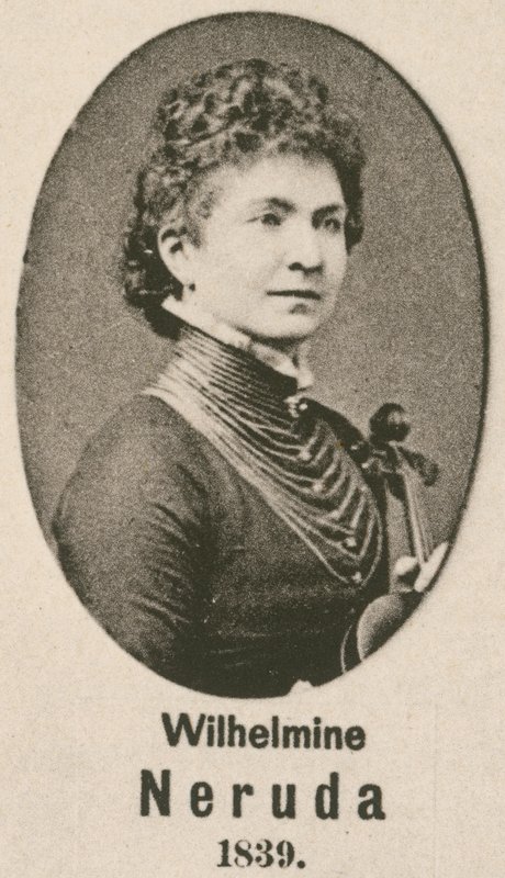 Wilhelmine Neruda (grawerunek) autorstwa English School