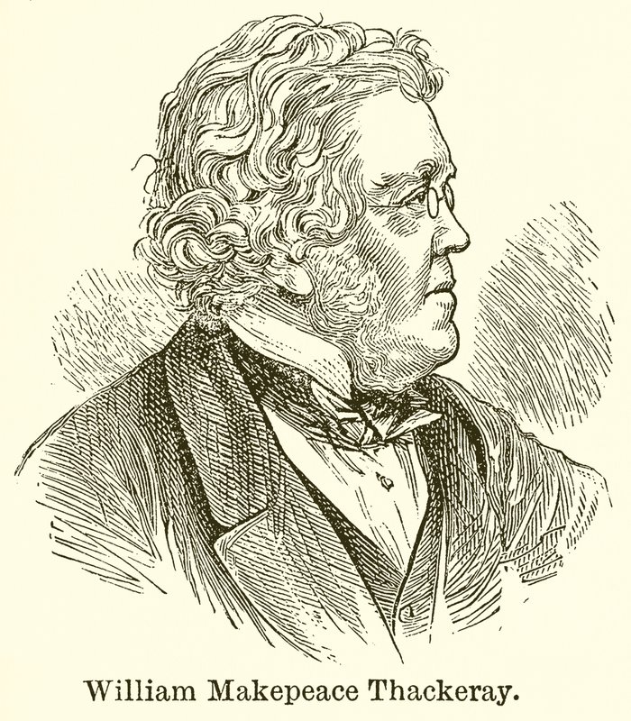William Makepeace Thackeray autorstwa English School