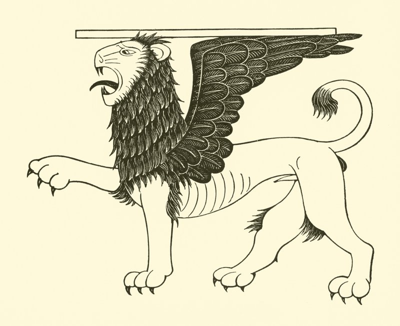Lew św. Marka autorstwa Eric Gill