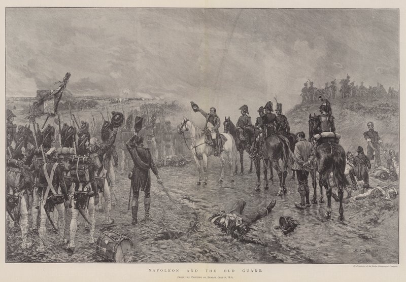 Napoleon i Stara Gwardia autorstwa Ernest Crofts