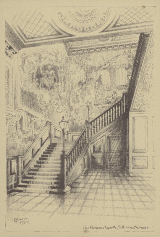 Słynne obrazy i schody Hogarth autorstwa Ernest Coffin