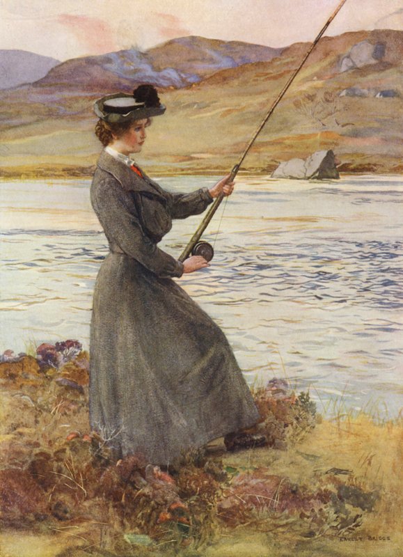Delikatna sztuka (kolorowa litografia) autorstwa Ernest Edward Briggs