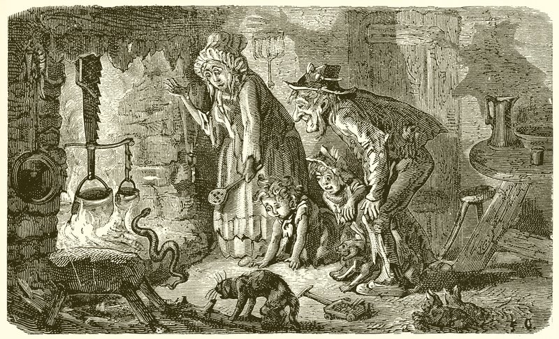 Rodak i wąż autorstwa Ernest Henry Griset