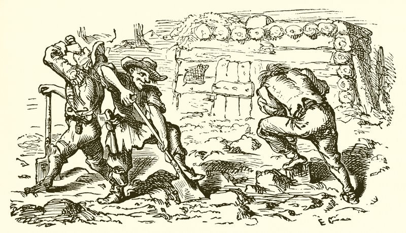 Rolnik i jego synowie autorstwa Ernest Henry Griset
