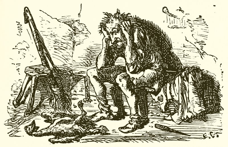 Człowiek i jego gęś autorstwa Ernest Henry Griset