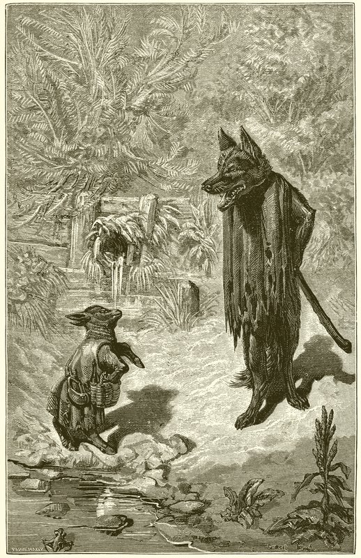 Wilk i Baranek autorstwa Ernest Henry Griset