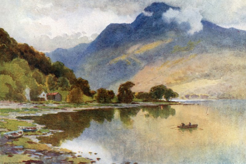 Ben Lomond z Lussa (kolor lito) autorstwa Ernest William Haslehust