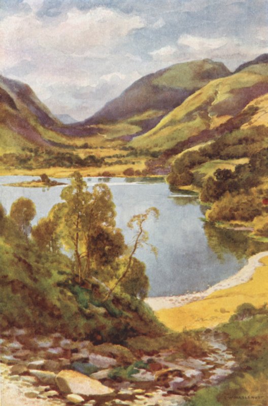 Grasmere z Loughrigg (kolor lito) autorstwa Ernest William Haslehust