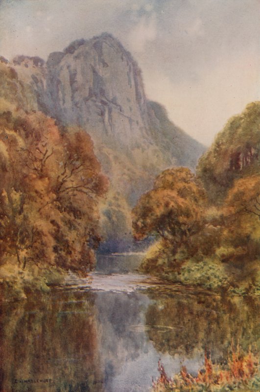 High Tor, Matlock (kolor lito) autorstwa Ernest William Haslehust