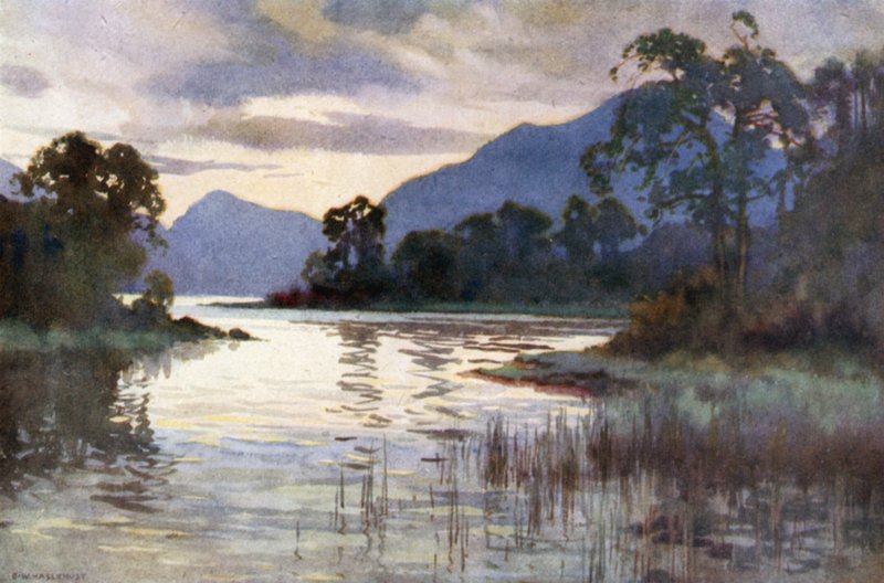Cieśniny Lussa (kolor lito) autorstwa Ernest William Haslehust
