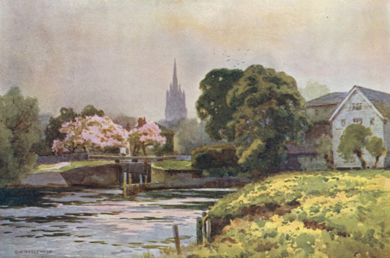 Marlow Lock (kolor lito) autorstwa Ernest William Haslehust