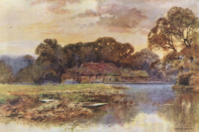 Pangbourne (kolor lito) autorstwa Ernest William Haslehust