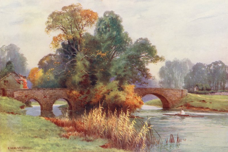 Tamiza: Godstow (kolorowa litografia) autorstwa Ernest William Haslehust
