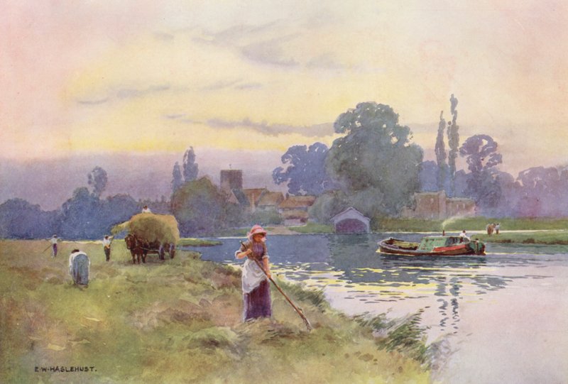 Tamiza: Shepperton (druk kolorowy) autorstwa Ernest William Haslehust