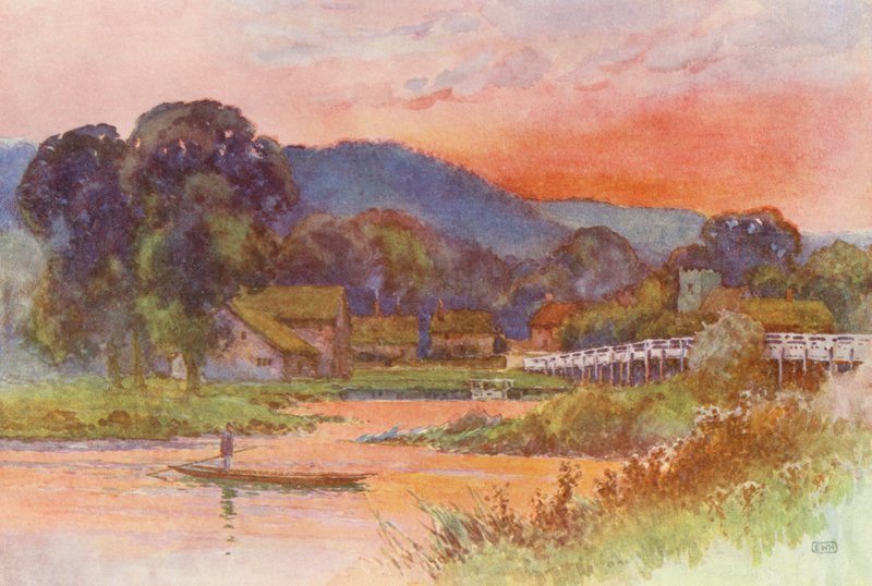 Tamiza: Streatley (druk kolorowy) autorstwa Ernest William Haslehust