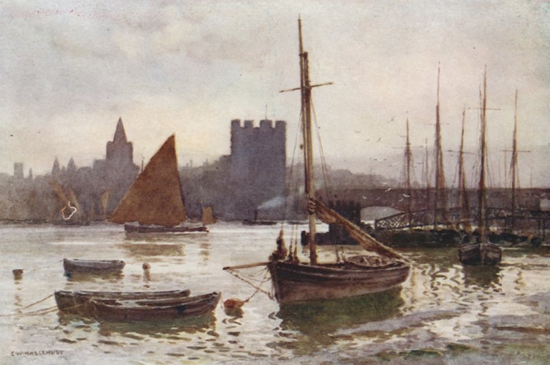 Rochester ze Strood (kolor lito) autorstwa Ernest William Haslehust